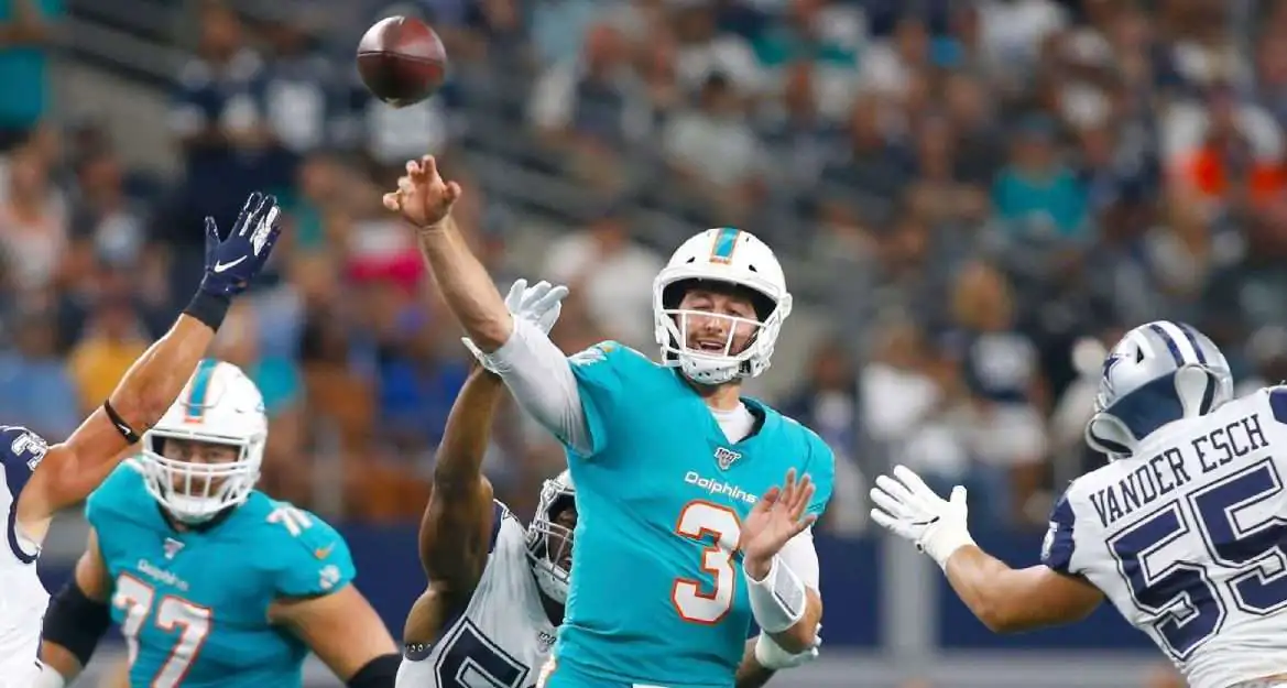 Josh Rosen-Julian Edlow-Miami Dolphins-New England Patriots-Julian Edlow's Week 4 NFL picks-Dolphins team total 'under'