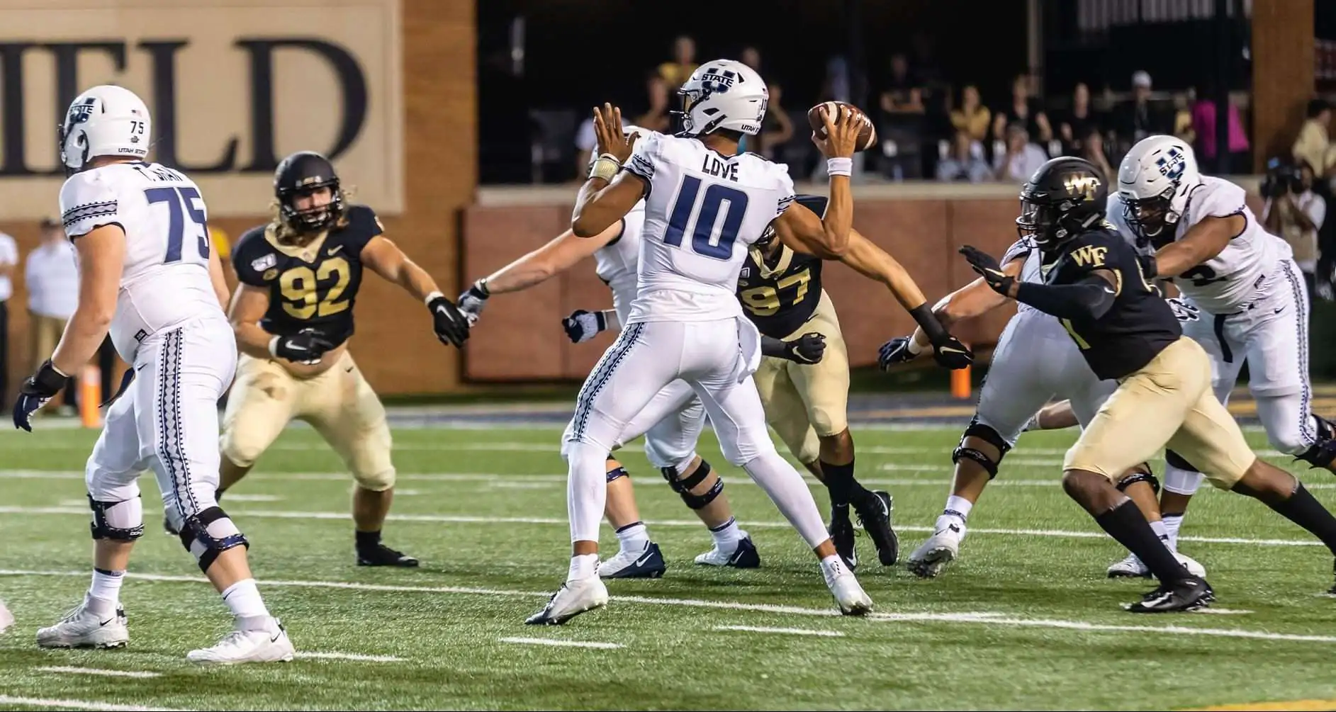 Jordan Love-Gerold Bright-Gary Andersen-Frisco Bowl-Utah State Aggies-Kent State Golden Flashes-Buffalo Bulls-Bahamas Bowl-Charlotte 49ers football-