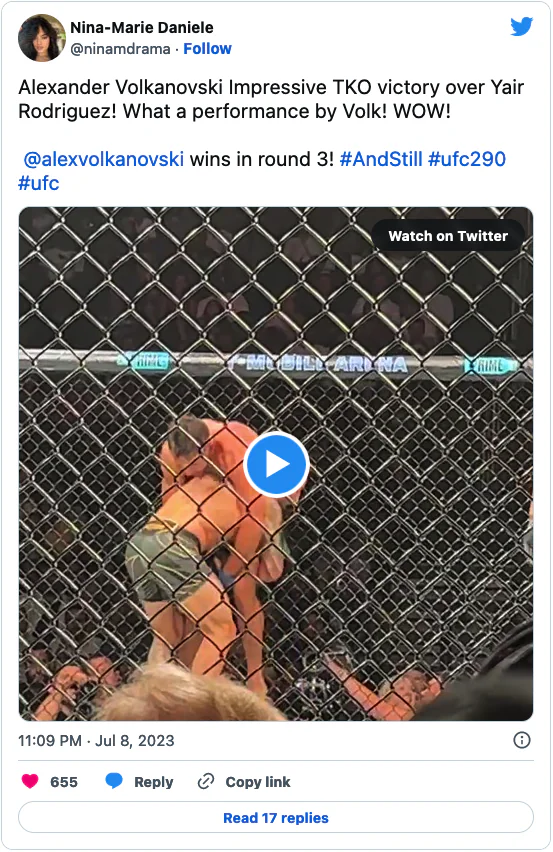 Alexander Volkanovski Impressive TKO victory