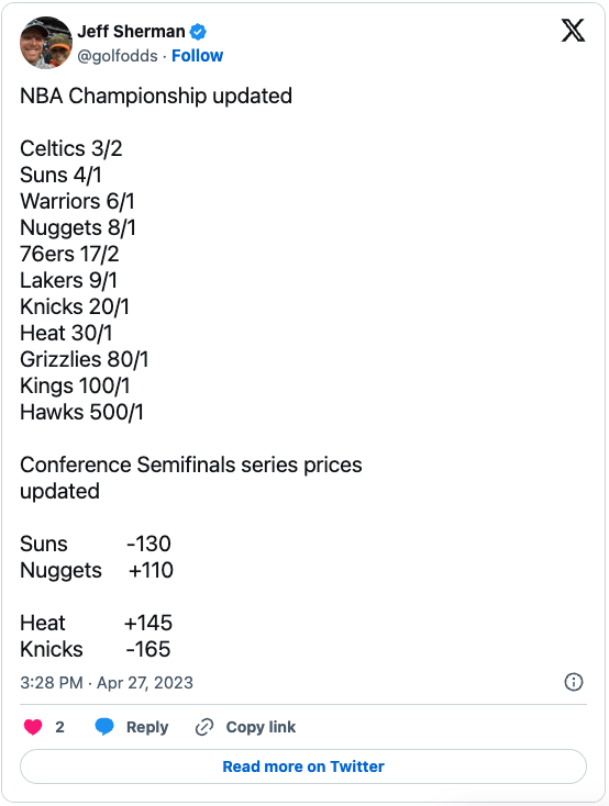 NBA Update: Knicks, Suns both favored in Round 2