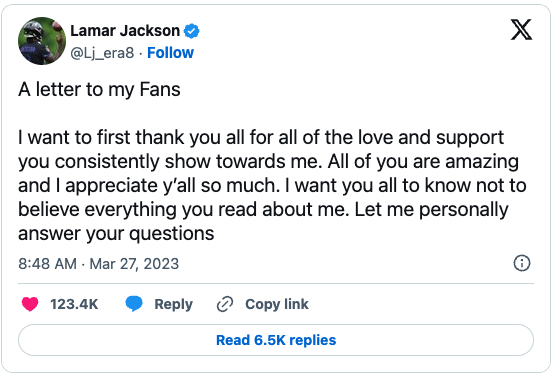 BetOnline has Colts as favorites to land Lamar Jackson
