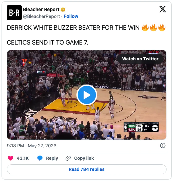 White’s tip at the buzzer forces Game 7 back in Boston