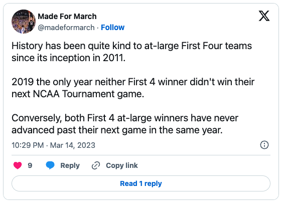 2023 NCAA Tournament Notes & Nuggets