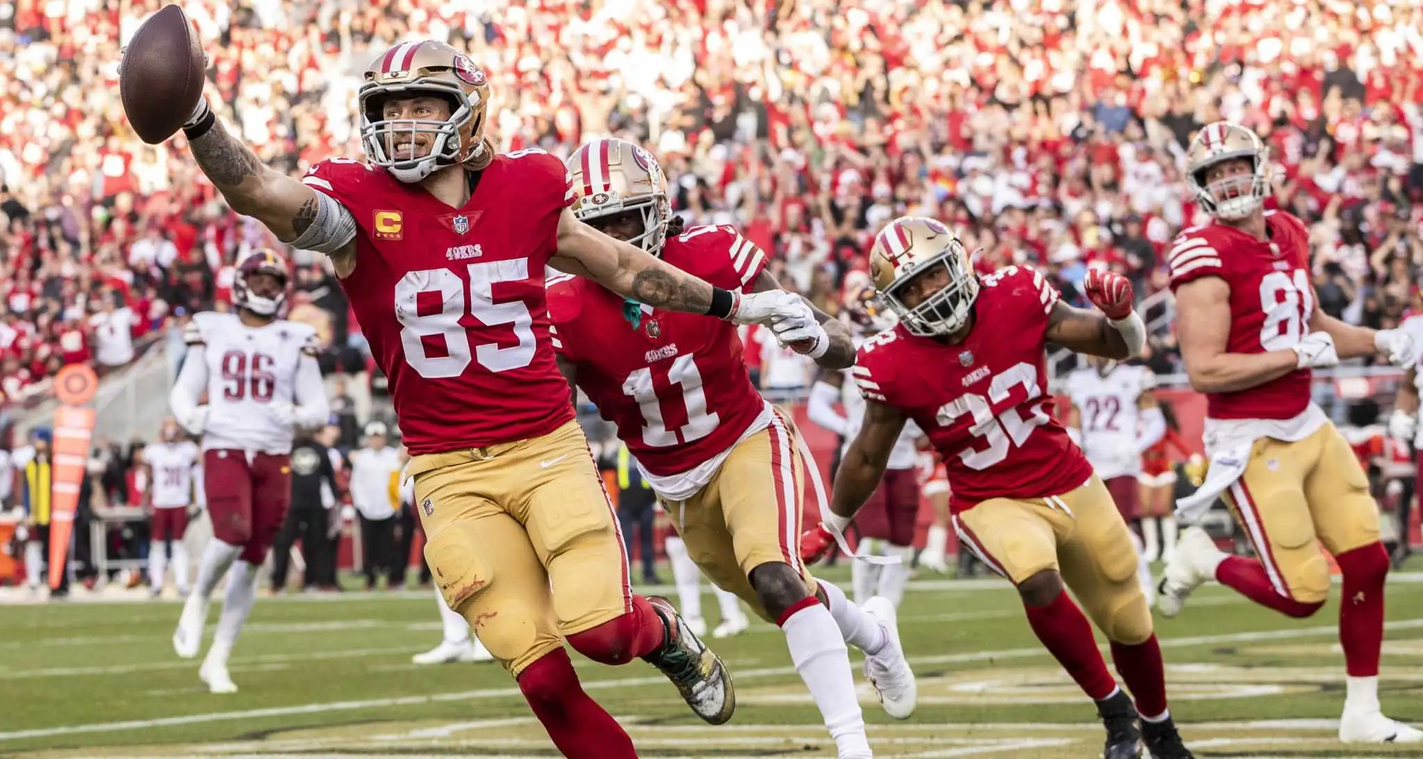 49ers’ TE Kittle out at least 4 games