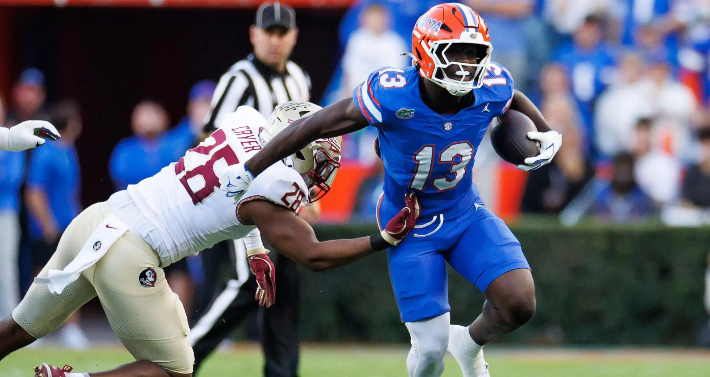 Gators re-sign RB Baugh, add Pryor from portal